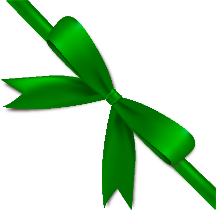Dark Green Bow Ribbon Icon2 Vector Data - Green Bow And Ribbon (435x425)