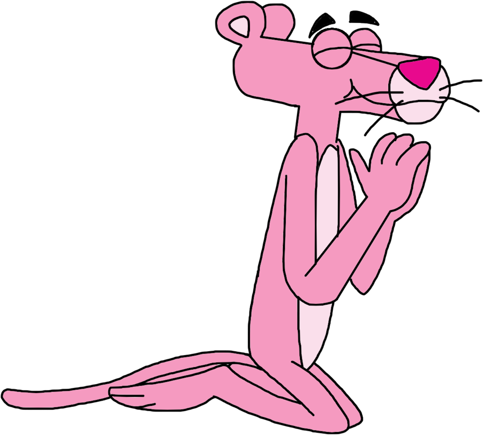 The Pink Panther Prays To God By Elmarcosluckydel96 - The Pink Panther (1024x932)