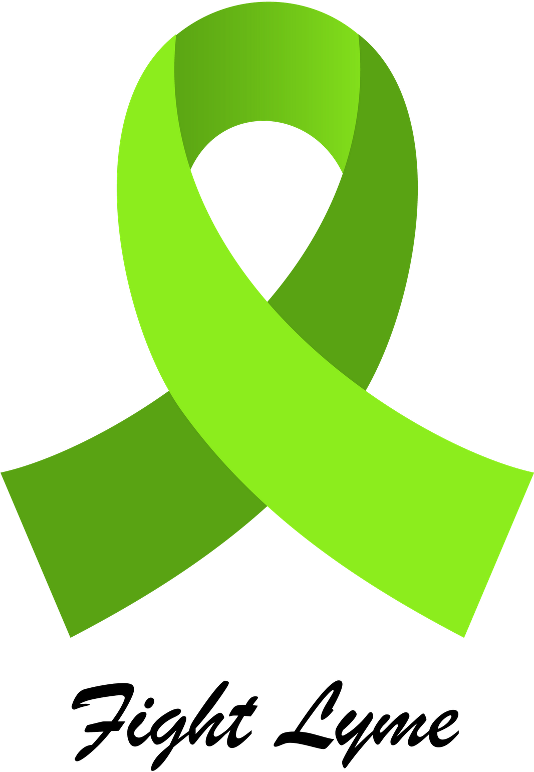 May Is National Lyme Disease Awareness Month - Lyme Disease Ribbon (1065x1600)