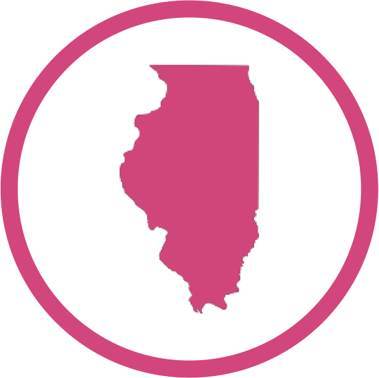 Browse By Zip Code - Illinois With Heart In Chicago (552x551)