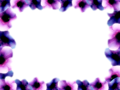 Flower Border Png - Flower Page Borders (400x300)