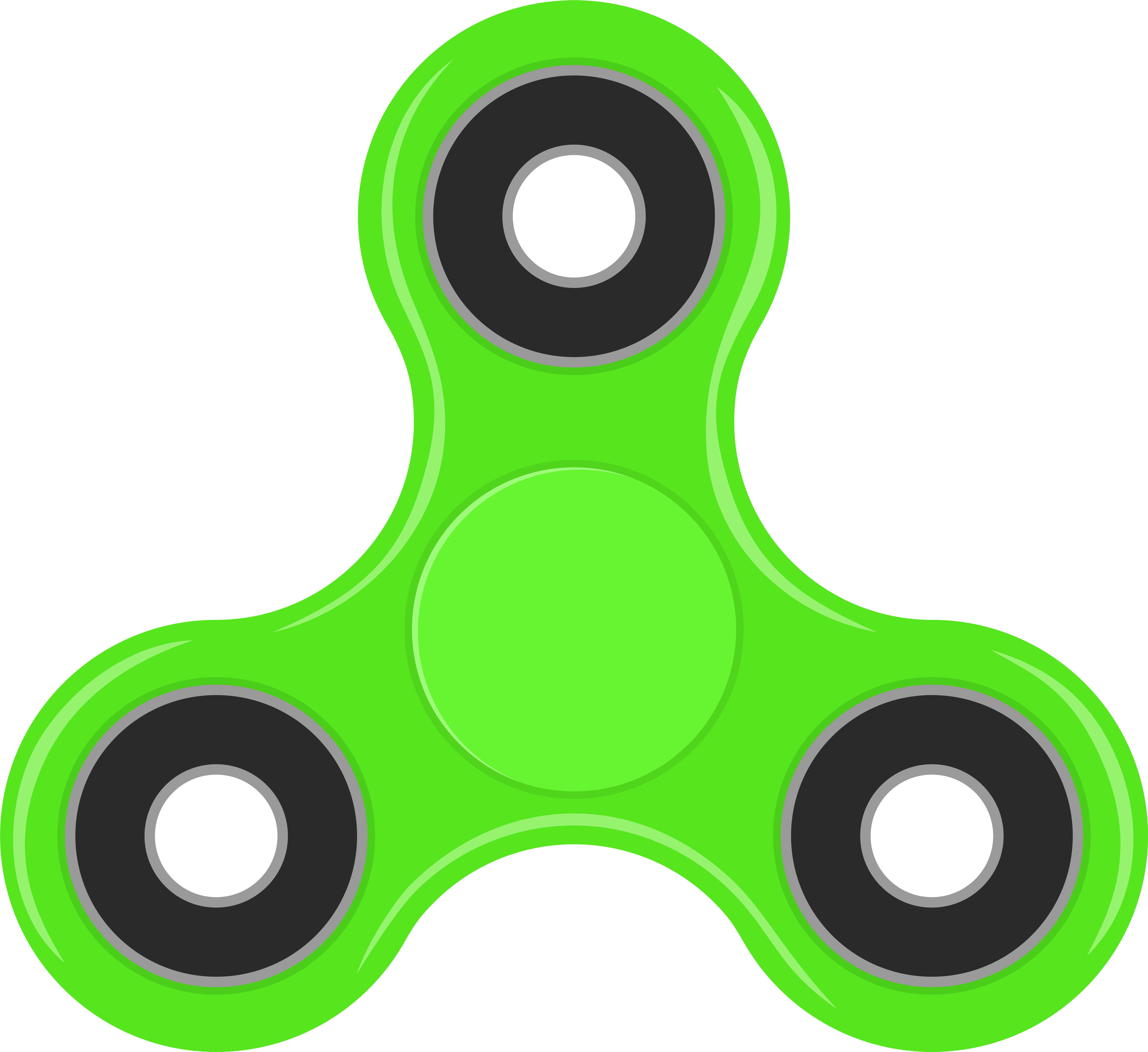 Spinner Green Png Clip Art - Spinner Green Png Clip Art (8000x7332)