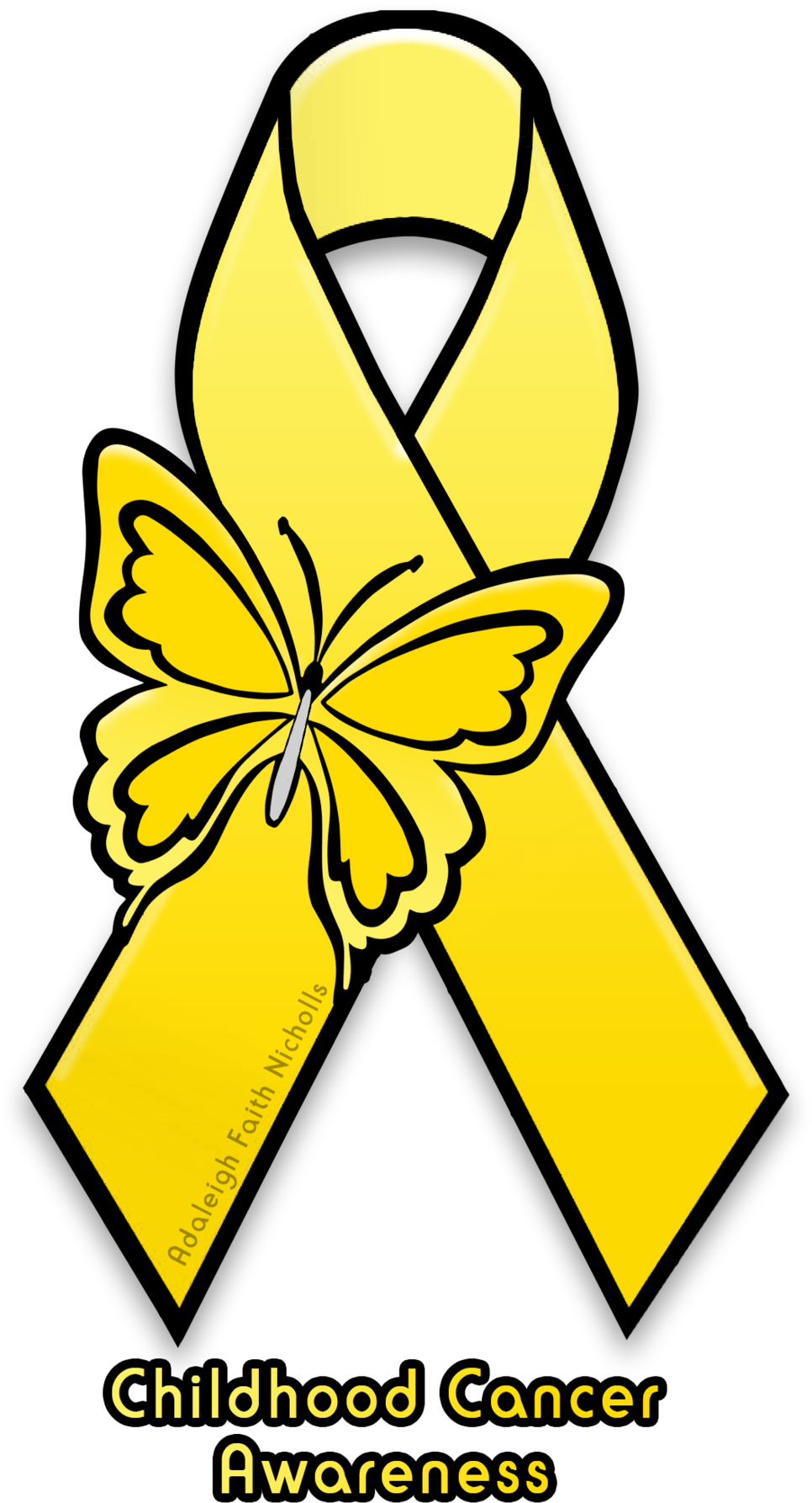Adaleighfaith 8 2 Childhood Cancer Awareness Ribbon - Mental Health Green Ribbon Png (1280x1829)