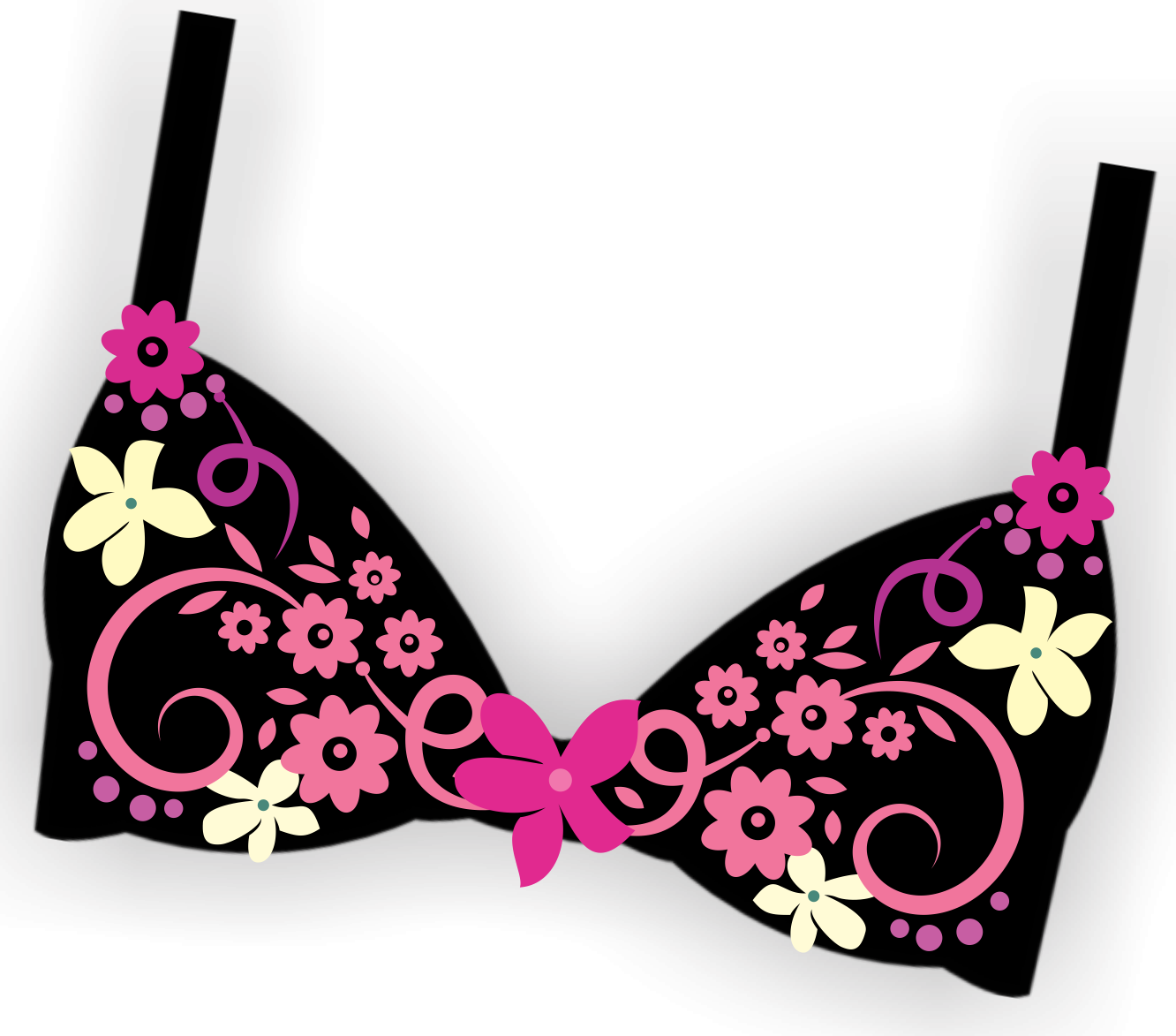 Bling The Bra Is A Fundraising Contest That Promotes - Clip Art Bra For Bre...
