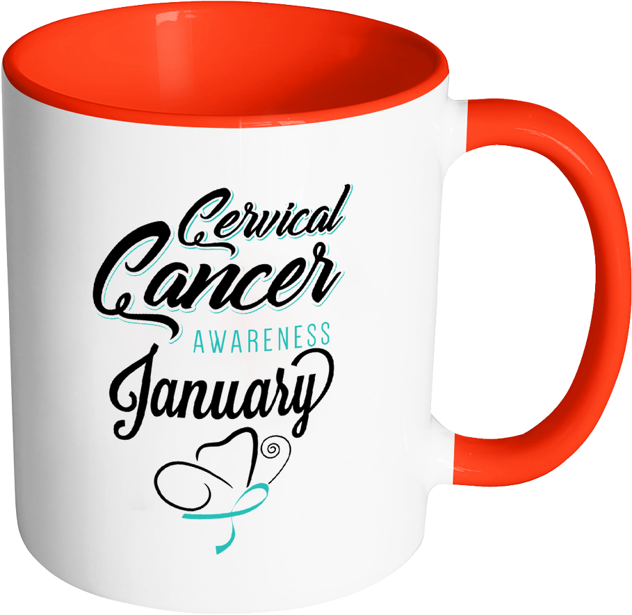 Cervical Cancer Awareness Month January Teal Ribbon - Bible Emergency Numbers Mug - Christian Gifts For Women (1024x1024)