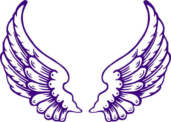 Heart With Angel Wings Clipart - Angel Wings (600x428)