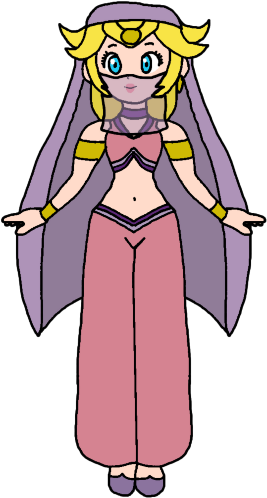 Daphne By Katlime - Princess Peach Belly Dance (720x1109)