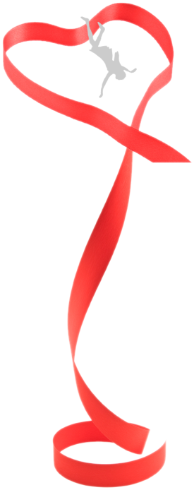 The Generosity Of The Stunt Community And This Foundation - Heart Ribbon (300x700)