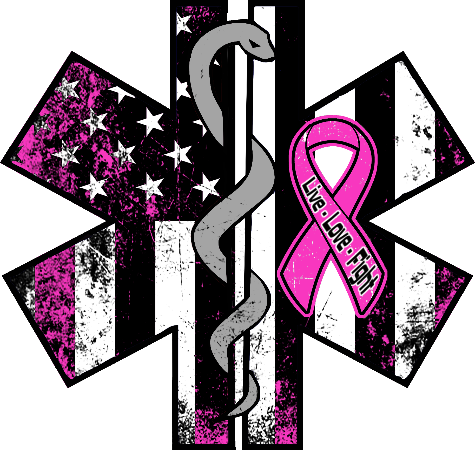 Breast Cancer Awareness Ems Decal - Ems Breast Cancer Awareness Shirts (1828x1734)
