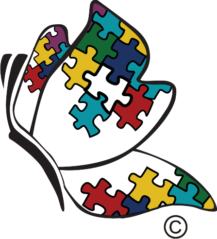 I Would Love Something Like This But Only A Few Puzzle - Autism Butterfly Symbol (447x492)