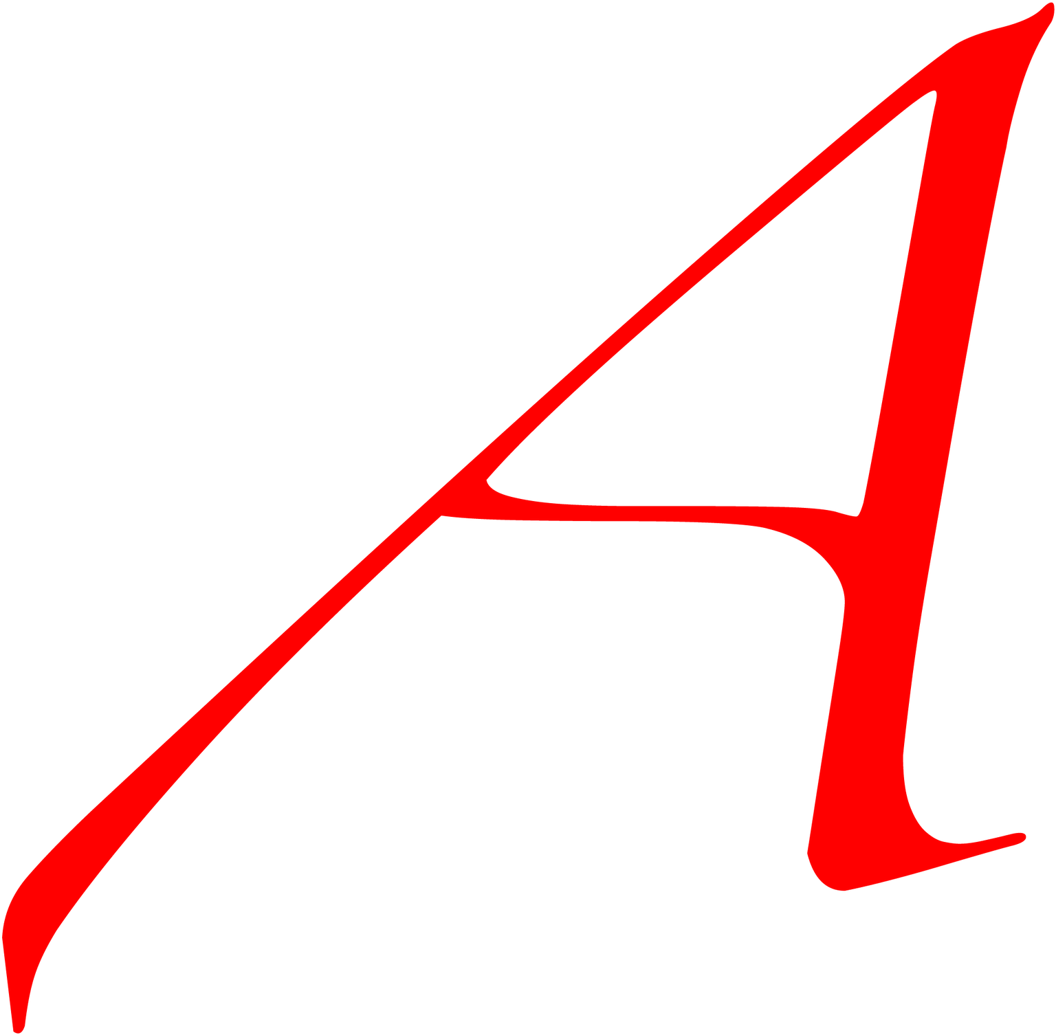 Brain Cancer Ribbon - Scarlet Letter A Png (2000x1973)
