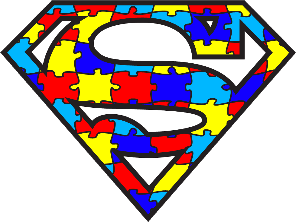 Iron On Autism Awareness Patch - Autism Awareness Superman (1000x758)