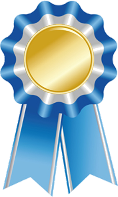 Blue Ribbon Award Template Cool Ribbon Award Template - Blue Ribbons (400x685)