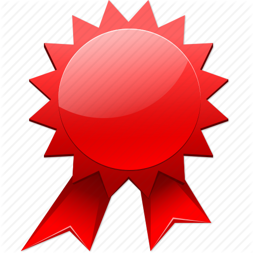 Rosette Award Ribbon Clip Art - Certificate Ribbon Icon (512x512)