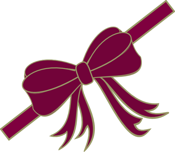 Red Christmas Ribbon Bow Magnets (600x519)