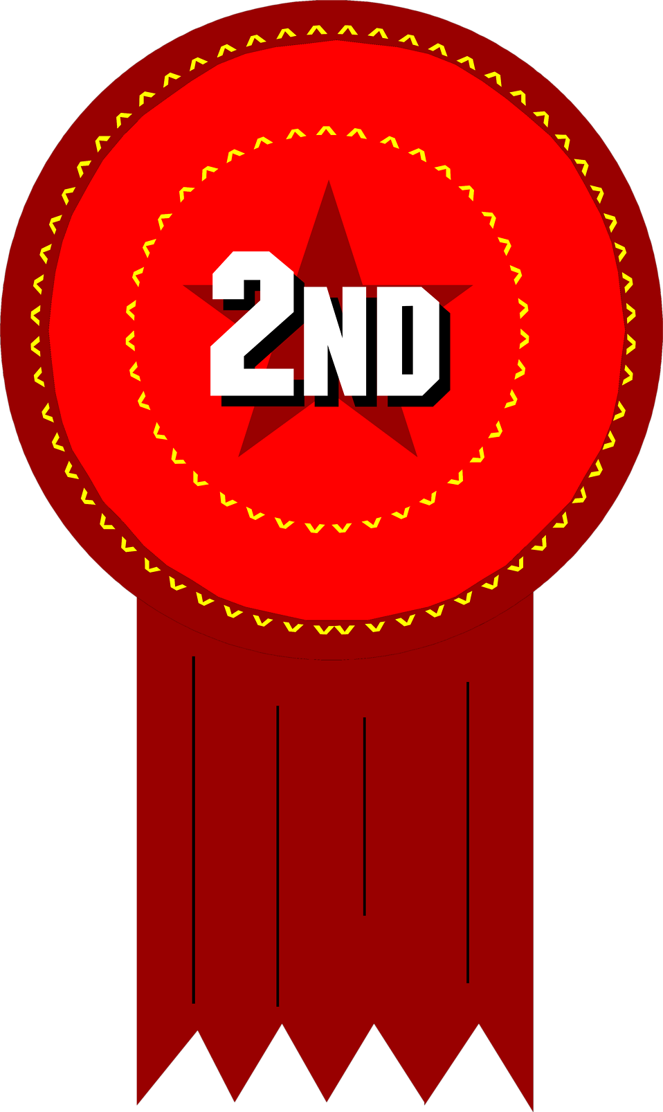 2nd Place Ribbon Clip Art (958x1606)