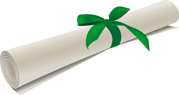 Certificate Course In Data Analysis - Diploma Green Ribbon Clipart (599x320)