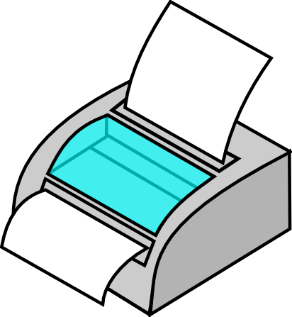 Printer Clipart - Computer Printer Clip Art (412x447)