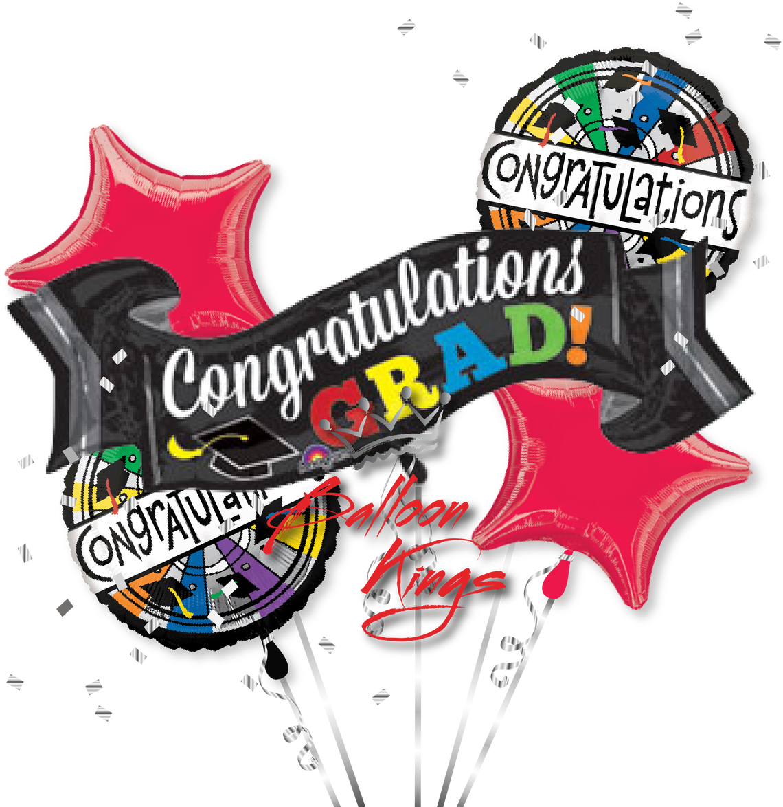 Congratulations Grad Bouquet - Congrats Grad Banner 40" Balloon (each) (1280x1280)