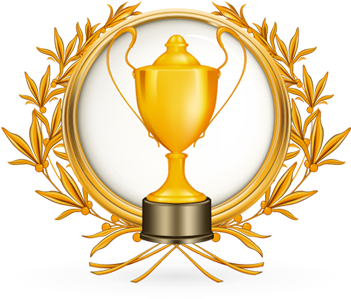 Download Winner Free Png Photo Images And Clipart - Round Golden Award Frame (350x350)