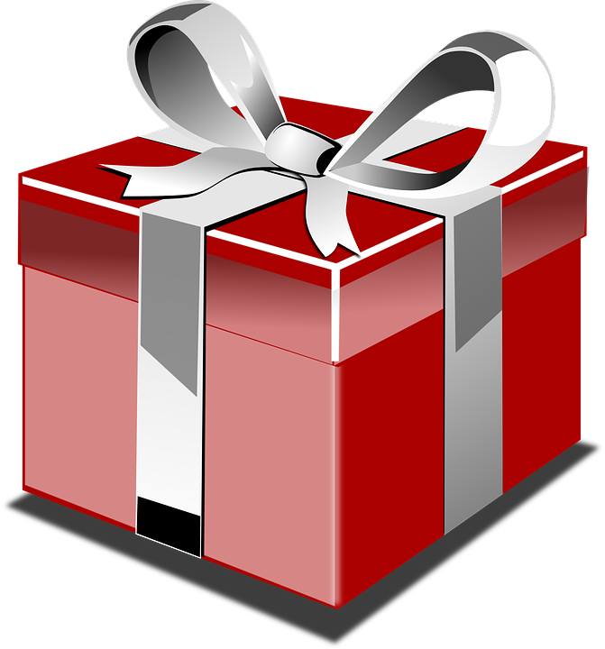 Present Red Clip Art At Clker - Present Clip Art (671x720)