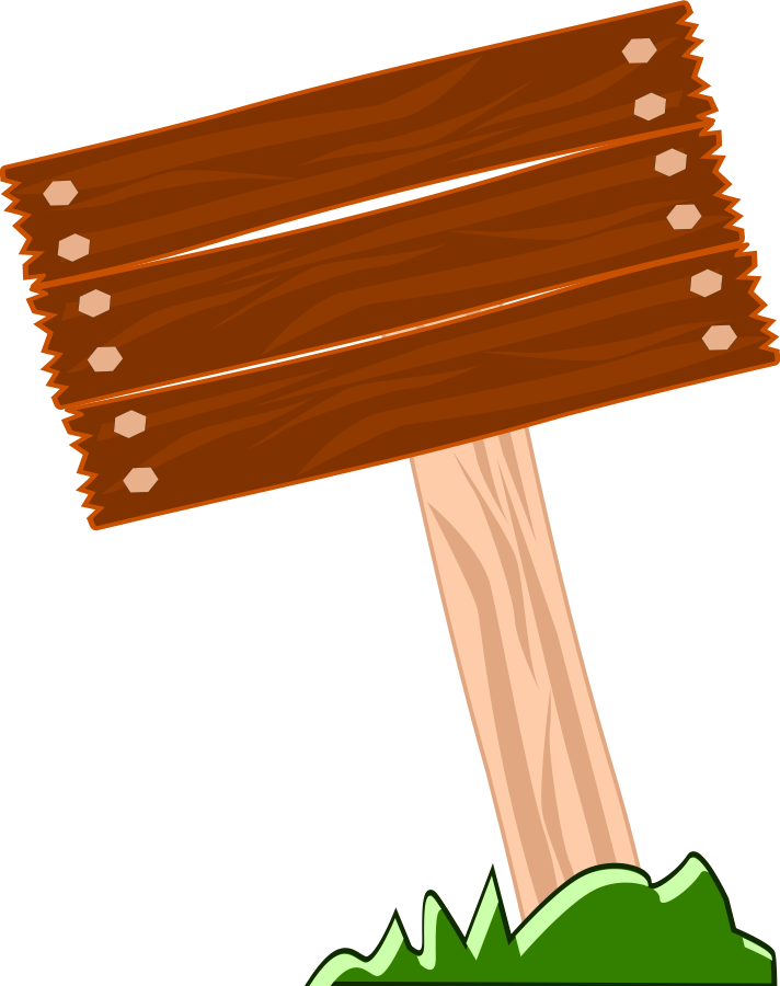 Old Wooden Signboards Clipart - Blank Wood Sign Png (712x900)