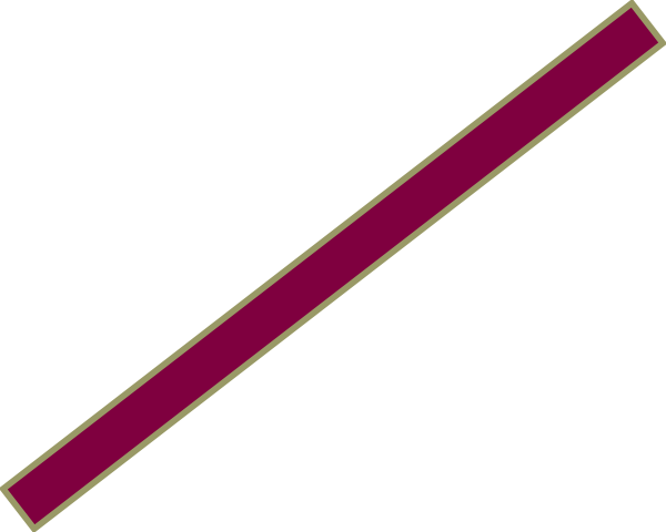 Maroon Ribbon Clip Art At Clker - Pink Pencil (600x480)