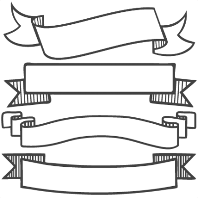 Black Banner Clipart Free Clipart Images 2 Clipartix - Banner Clipart (400x400)