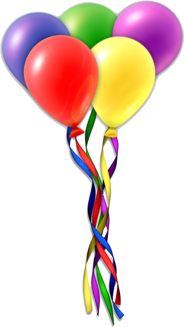 An Object Made Of Brightly-coloured Thin Rubber, That - Balloons Png Transparent Background (736x1177)