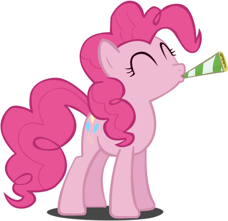 Pies Clipart Pink - Pinkie Pie At A Party (978x816)