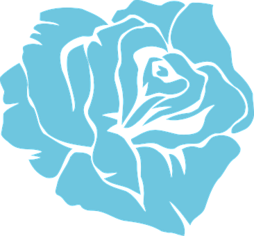 Rose Blue Flower Floral Blossom Nature Rom - ! 5'x7'area Rug (366x340)