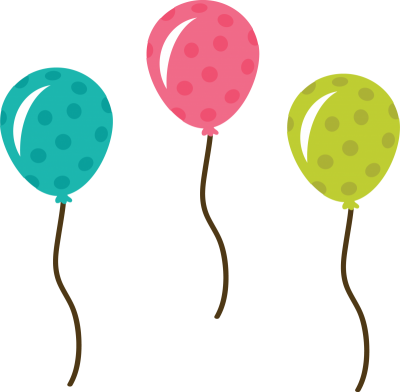 Balloon Background Clipart Clipart Kid - Cute Balloon Clipart (400x392)