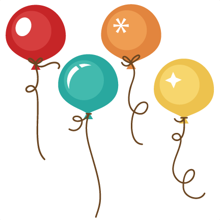 Birthday Balloons Svg Cut Files For Scrapbooking Birthday - Miss Kate Cuttables Balloons (432x432)