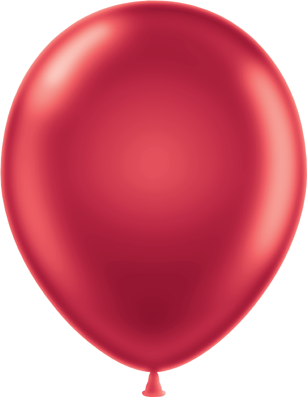 Pearl Red Balloons - Red Metallic Balloon (800x800)