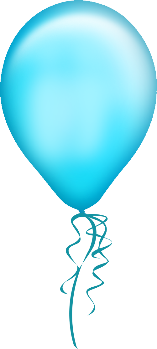 Balloon Template Free - Blue Balloon Png Transparent Background (501x1115)