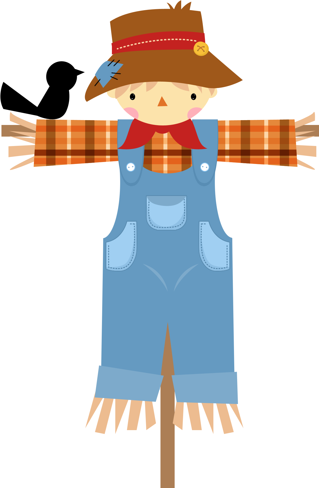 Scarecrow Cartoon Clip Art - Scarecrow Cartoon Clip Art (1500x2100)