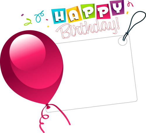 Discover Ideas About Transparent Stickers - Happy Birthday Transparent (500x458)
