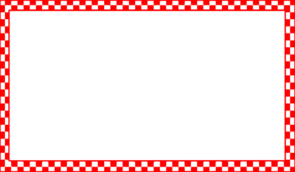 Picnic Border Clip Art - Red And White Checkered Border (640x480)