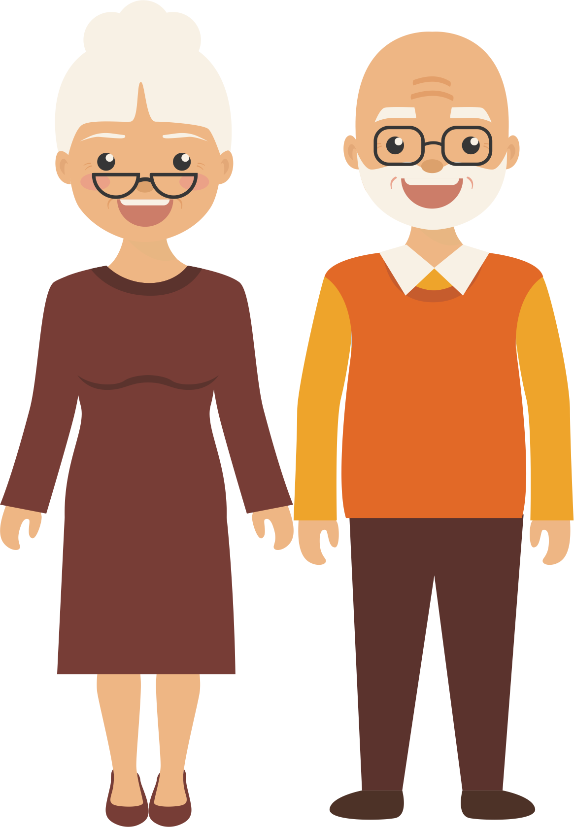 Old Age Clip Art - Elderly Vector Png (1165x1678)