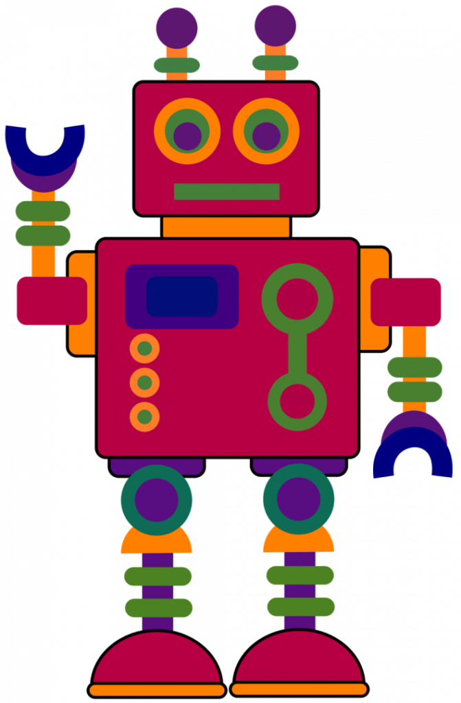 Free Animated Happy Anniversary Clip Art - Robots Clip Art (671x1024)