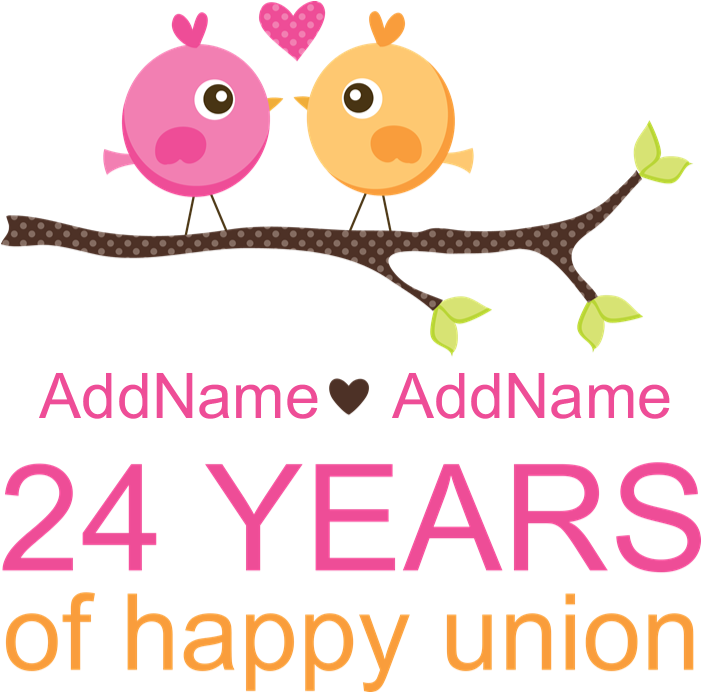 24th Wedding Anniversary Personaliz 5'x7'area Rug - Anniversary 22 Years Married (700x700)