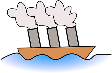 Ship, Steamship, Cartoon, Boat, Steam - Clip Art Steam Boat (361x340)