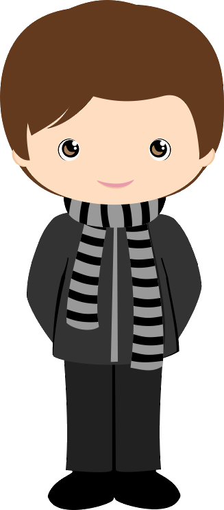 Selma De Avila Bueno - Brown Hair Boy Clip Art (327x743)