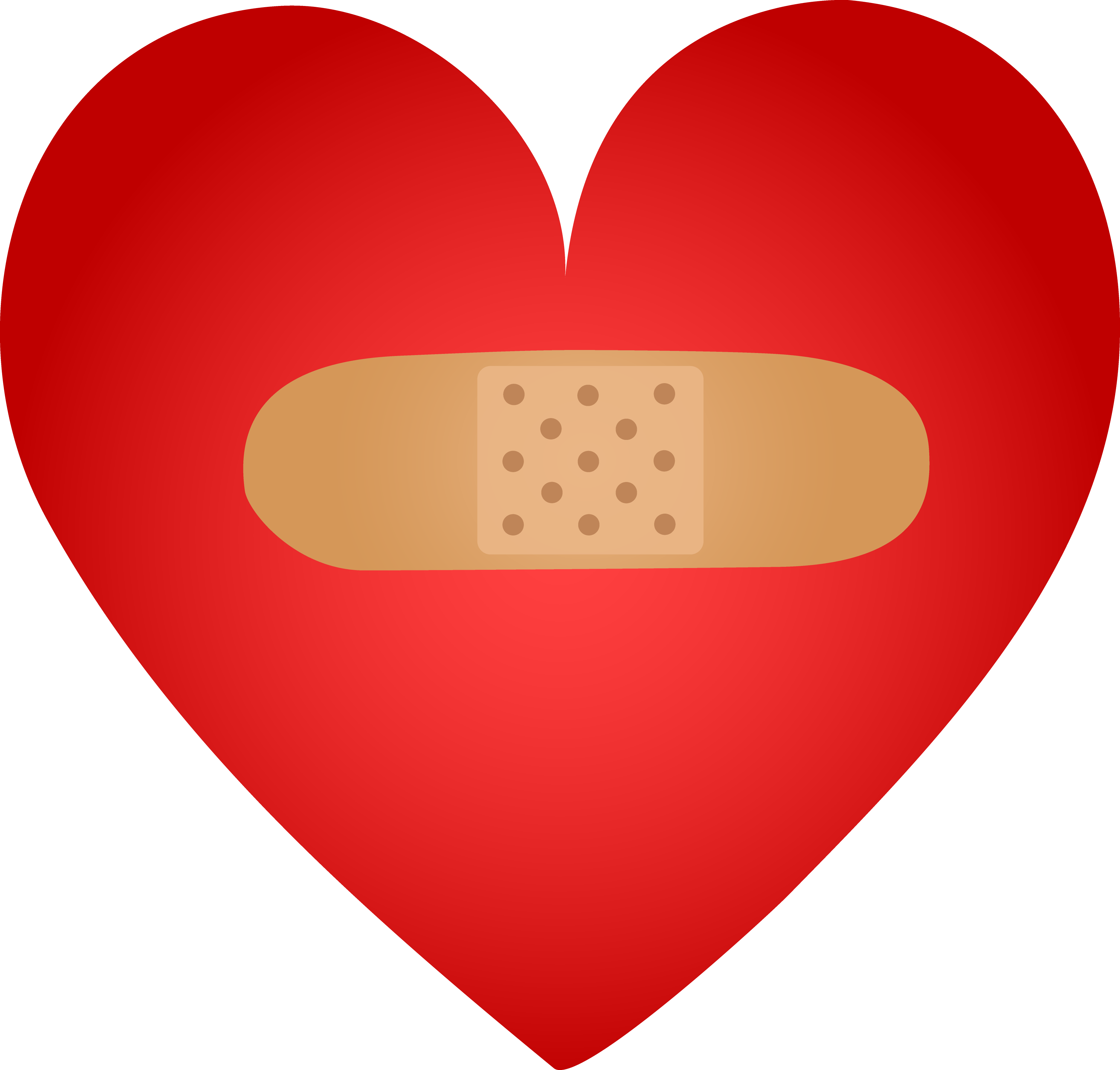 Healing Heart With Band Aid - Healing Clipart (3746x3583)