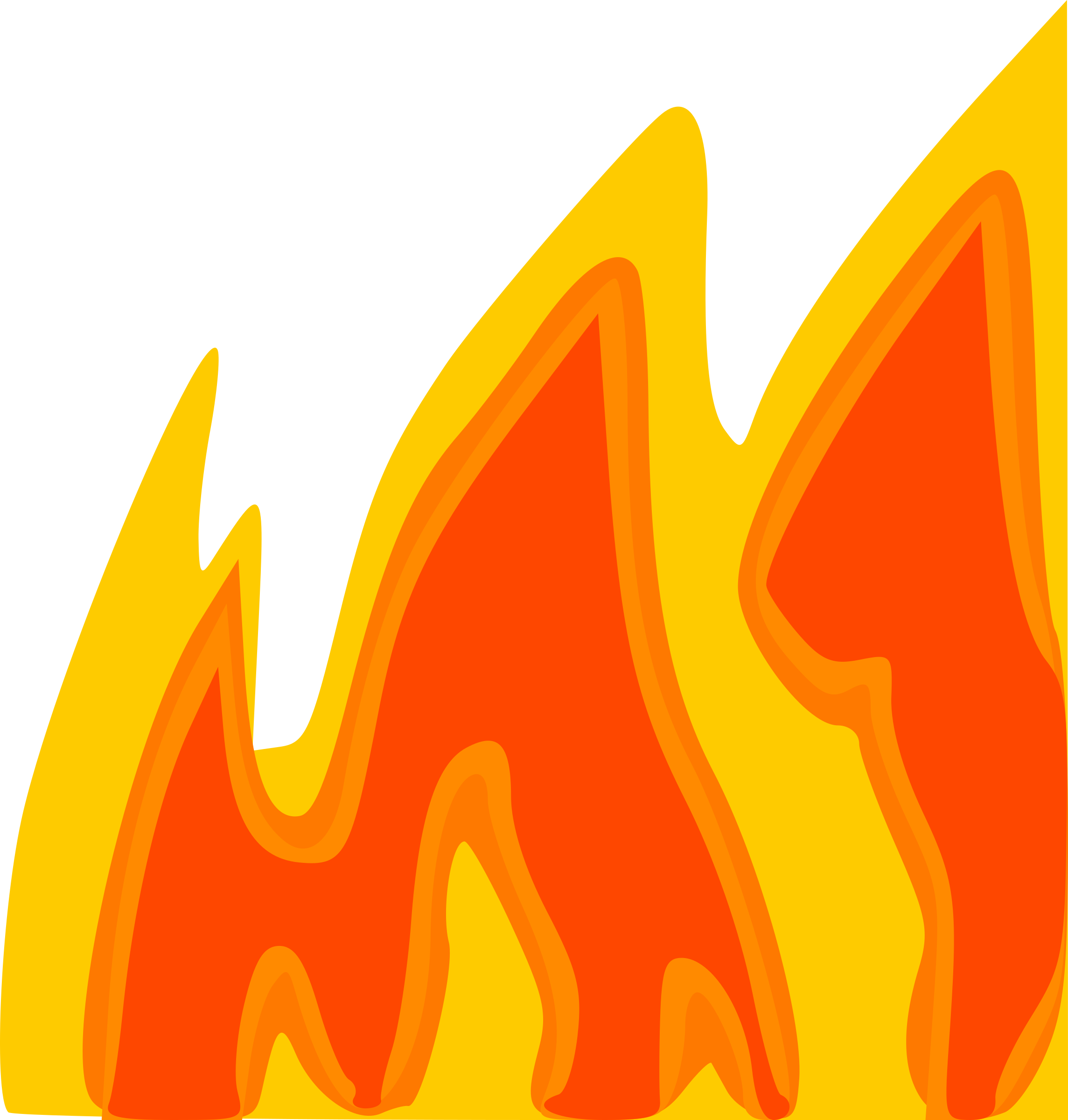 Big Image - Flames Clip Art (2289x2400)