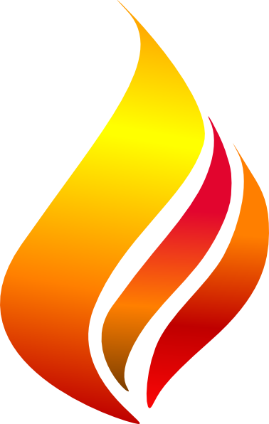 Flames Clip Art At Clker - Chama Clipart (378x596)