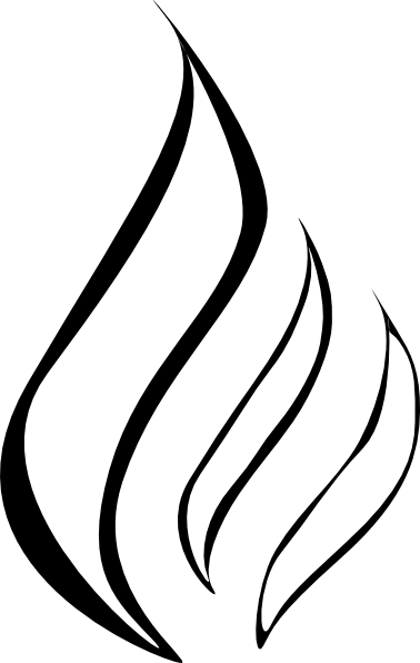 Drawn Flame Candle Flame - Natural Gas (378x596)
