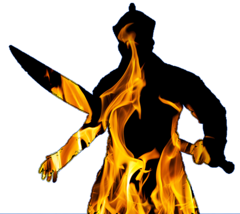 How Can I Fill A Silhouette With Fire Techsmith Customer - Silhouette (490x436)