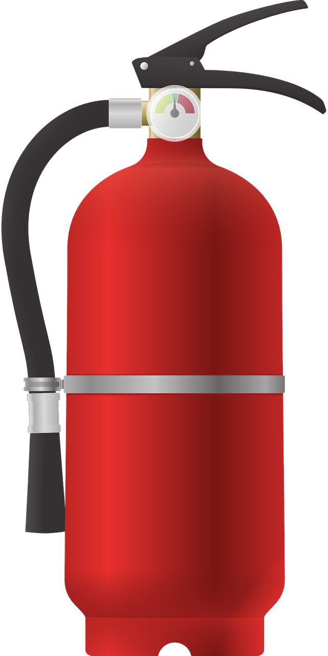 Additional Fire Safety - Clip Art Fire Extingusher (640x1280)
