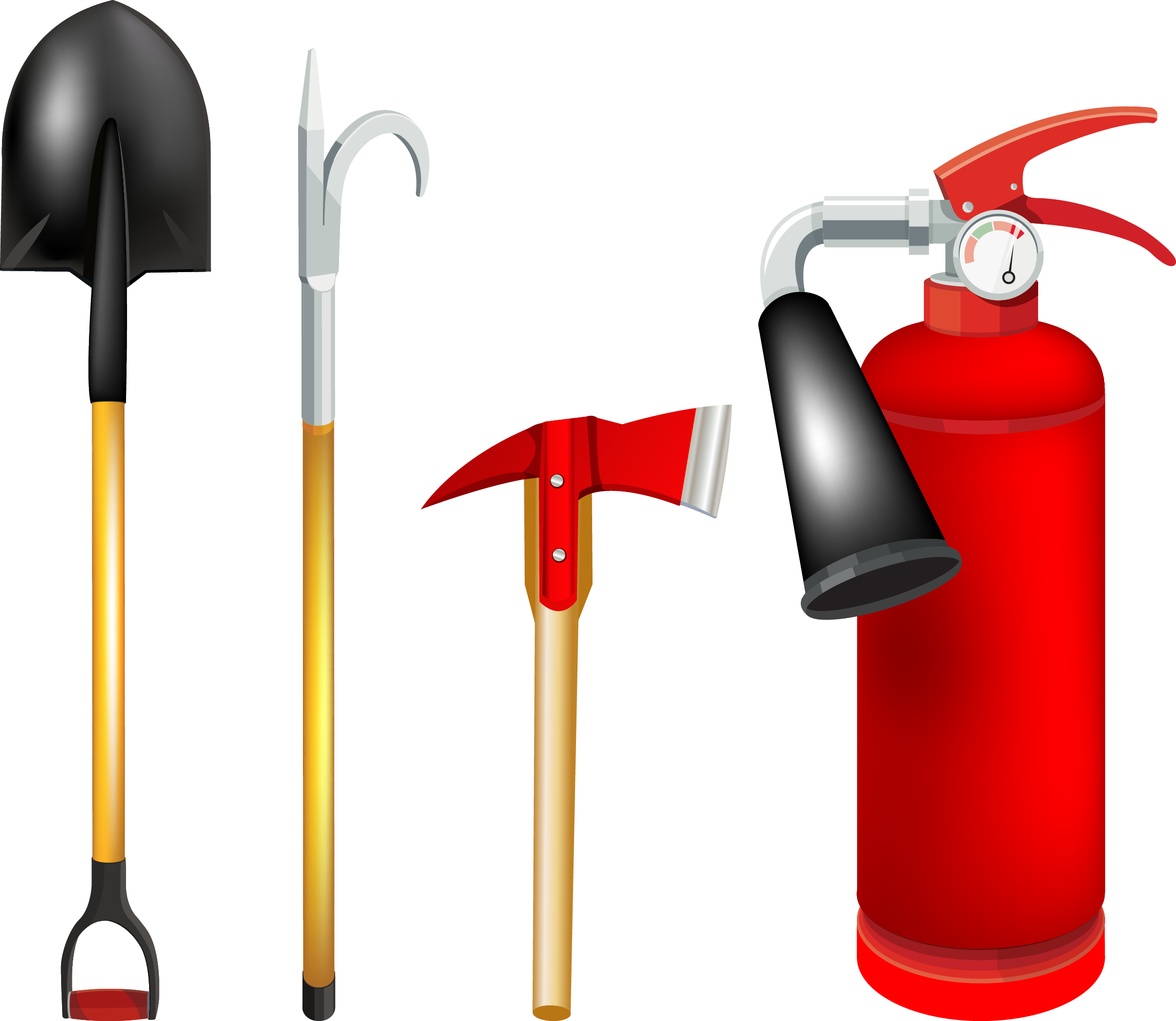 Firefighter Firefighting Tool Clip Art - Tools Used By Firefighters (2407x2090)